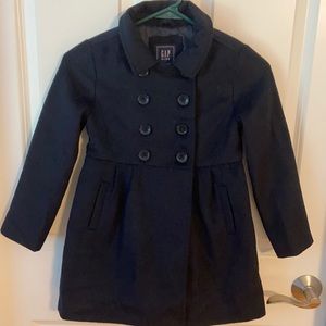 Navy girls dress coat